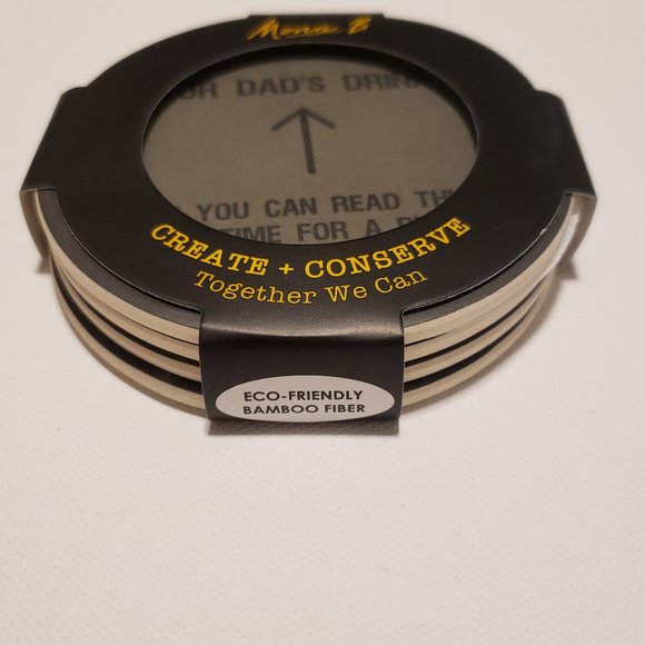 Set of 4 Drink Coasters Eco Friendly Mona B Home - Picture 2 of 4